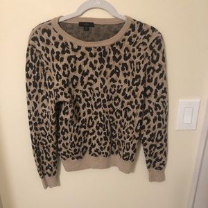 J. Crew leopard print sweater